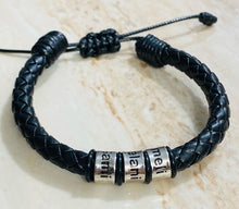 Cargar imagen en el visor de la galería, Pulsera Ajustable Papá de Piel