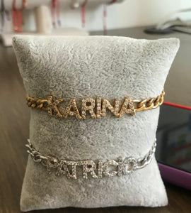 Pulseras de Letras Circonias Personalizadas